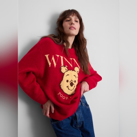 Disney Sweaters - Disney Red and Yellow Winnie the Pooh Sweater Price Firm Oversized - Price Firm